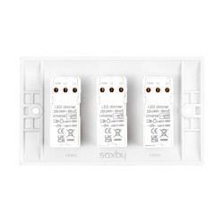 Saxby Curved Edge 3 Gang LED Dimmer 5-100W