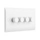 Saxby Curved Edge 4 Gang LED Dimmer 5-100W
