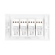 Saxby Curved Edge 4 Gang LED Dimmer 5-100W