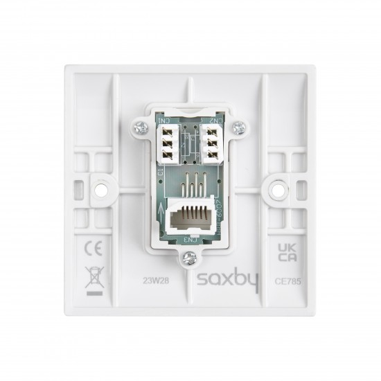 Saxby Curved Edge Telephone Secondary Socket