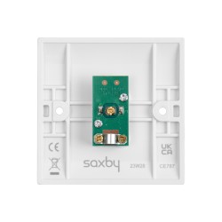 Saxby Curved Edge Coax TV Socket (Non Isolated)