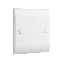 Saxby Curved Edge 1 Gang Blanking Plate