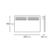 Airmaster slim panel heater with LCD/Timer & 3 pre-installed programmes