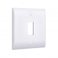 Saxby Curved Edge 1 Gang Grid Front Plate