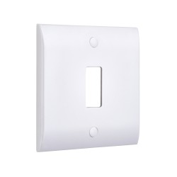 Saxby Curved Edge 1 Gang Grid Front Plate
