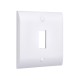 Saxby Curved Edge 1 Gang Grid Front Plate