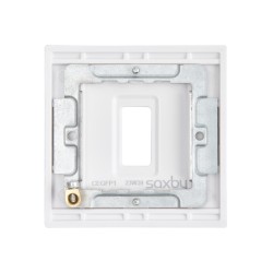 Saxby Curved Edge 1 Gang Grid Front Plate