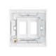 Saxby Curved Edge 2G Grid Front Plate