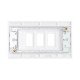 Saxby Curved Edge 3 Gang Grid Front Plate