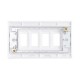 Saxby Curved Edge 4 Gang Grid Front Plate