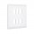 Saxby -  White Plastic Grid Plates
