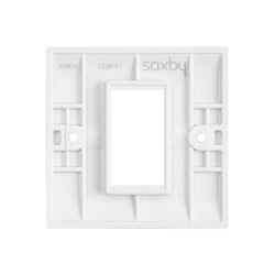 Saxby Curved Edge 1 Gang Modular Faceplate (1 Module)