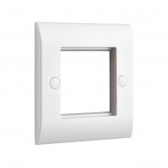 Saxby Curved Edge 2 Gang Modular Faceplate (2 Modules)