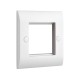 Saxby Curved Edge 2 Gang Modular Faceplate (2 Modules)