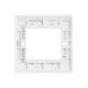 Saxby Curved Edge 2 Gang Modular Faceplate (2 Modules)