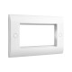 Saxby Curved Edge 4 Gang Modular Faceplate (4 Modules)