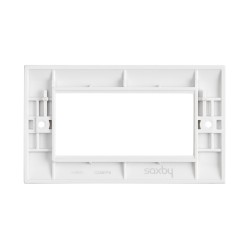 Saxby Curved Edge 4 Gang Modular Faceplate (4 Modules)
