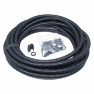 10M 20MM FLEX/CONDUIT C/W 5 GLANDS/NUTS (BLACK)