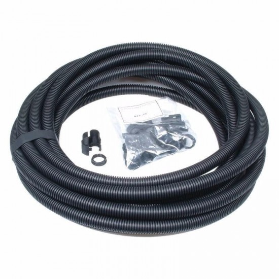 10M 20MM FLEX/CONDUIT C/W 5 GLANDS/NUTS (BLACK)
