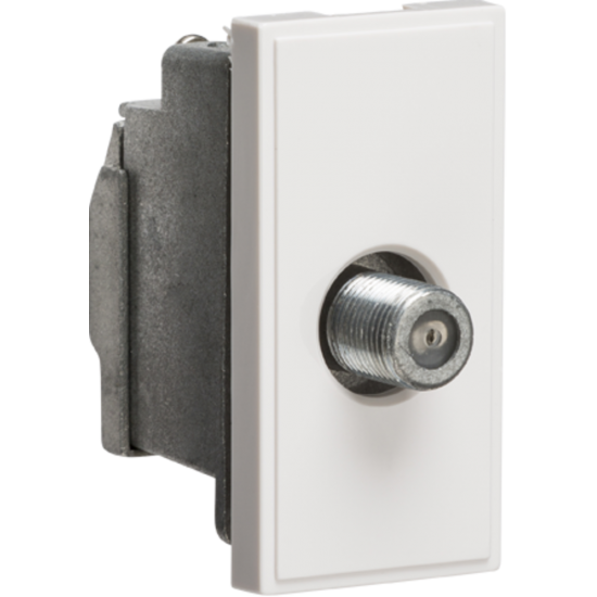 SATELLITE F-TYPE TV GREY MODULE 50MM X 25MM (SCREENED)