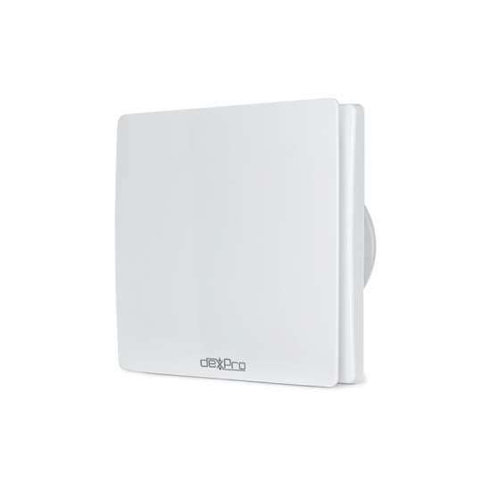 DEXPRO WHITE 6IN WALL FAN C/W TIMER IPX4 250 M3/HR