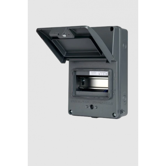 FUSEBOX IP65 GREY ENCLOSURE 6 MOD (EMPTY)