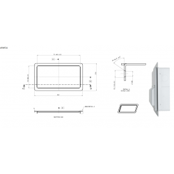 FUSEBOX 24P MODULE RECESS MOUNTING FRAME (FITS F3022M)