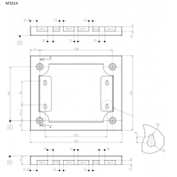 FUSEBOX 14P SURFACE SPACER MOUNTING FRAME (FITS F3012M)