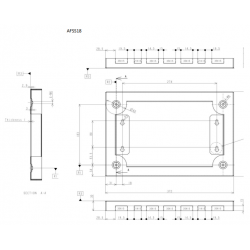 FUSEBOX 18P SURFACE SPACER MOUNTING FRAME (FITS F3016M)