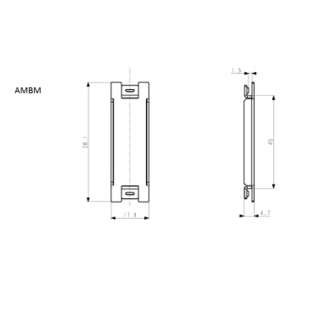 FUSEBOX METAL MODULE BLANKS (6 PCS)