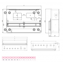 FUSEBOX 22 WAY 100A MAIN SWITCH CONSUMER UNIT (3000 SERIES)