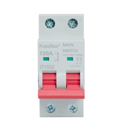 FUSEBOX 100A DOUBLE POLE MAIN SWITCH