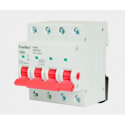 FUSEBOX 125A AC22A MAIN SWITCH 4 POLE