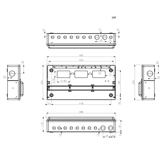 FUSEBOX 17 WAY HIGH/INT DUAL RCD CONSUMER UNIT
