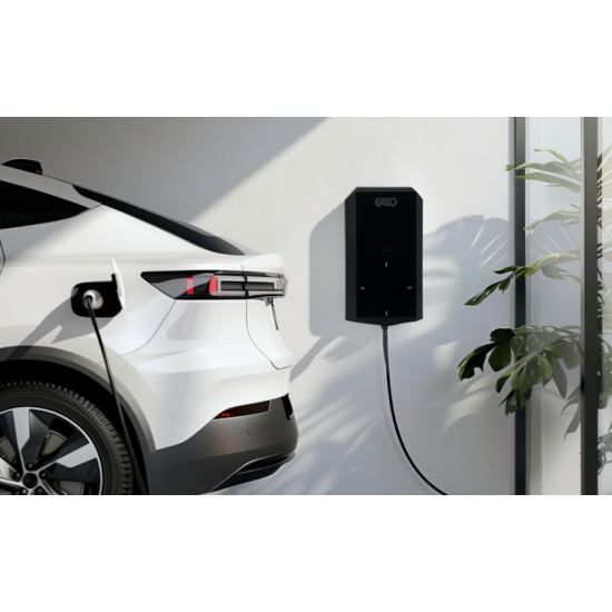 GARO Single phase 7.4kW type 2 tethered EV charger 7.5M lead (Wi-Fi & ethernet)
