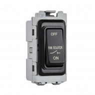 Saxby Grid 10A Fan Isolator Grid Module - Matt Black