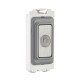 Saxby Grid 13A Flex Outlet Module - Brushed Steel