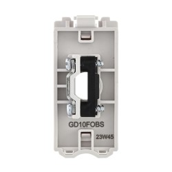 Saxby Grid 13A Flex Outlet Module - Brushed Steel
