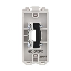 Saxby Grid 13A Flex Outlet Module - Polished Chrome
