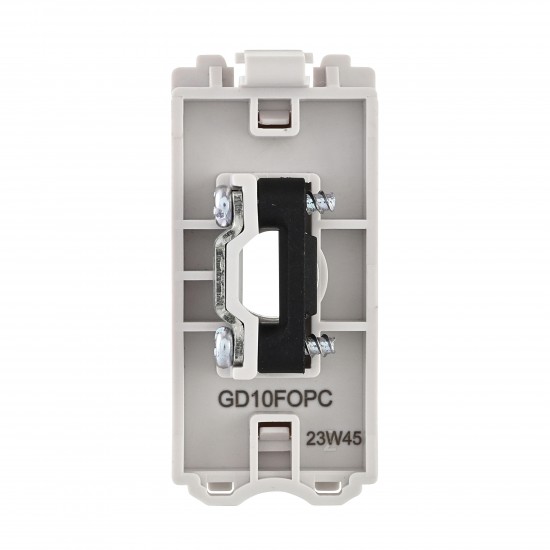 Saxby Grid 13A Flex Outlet Module - Polished Chrome