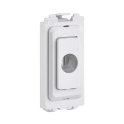 Saxby Grid 13A Flex Outlet Module - White