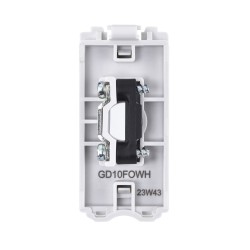Saxby Grid 13A Flex Outlet Module - White