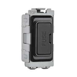 Saxby Grid 13A Fuse Holder Module - Matt Black