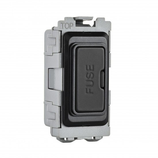 Saxby Grid 13A Fuse Holder Module - Matt Black