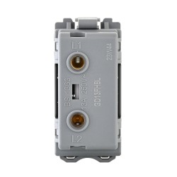 Saxby Grid 13A Fuse Holder Module - Matt Black
