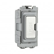 Saxby Grid 13A Fuse Holder Module - Brushed Steel
