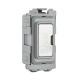 Saxby Grid 13A Fuse Holder Module - Brushed Steel