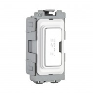 Saxby Grid 13A Fuse Holder Module - Polished Chrome