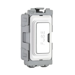 Saxby Grid 13A Fuse Holder Module - Polished Chrome