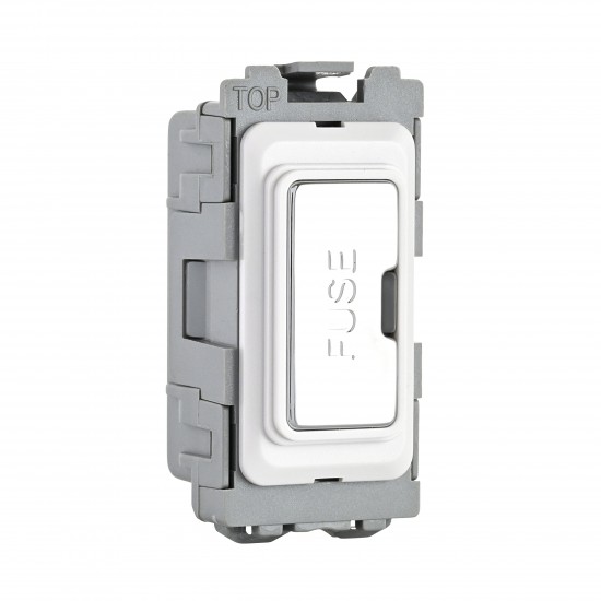 Saxby Grid 13A Fuse Holder Module - Polished Chrome